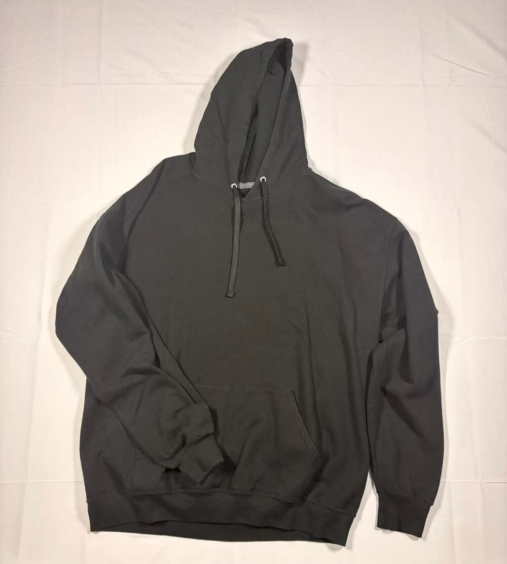 Athletic Works Men's Fleece Pullover Hoodie Black Size Large